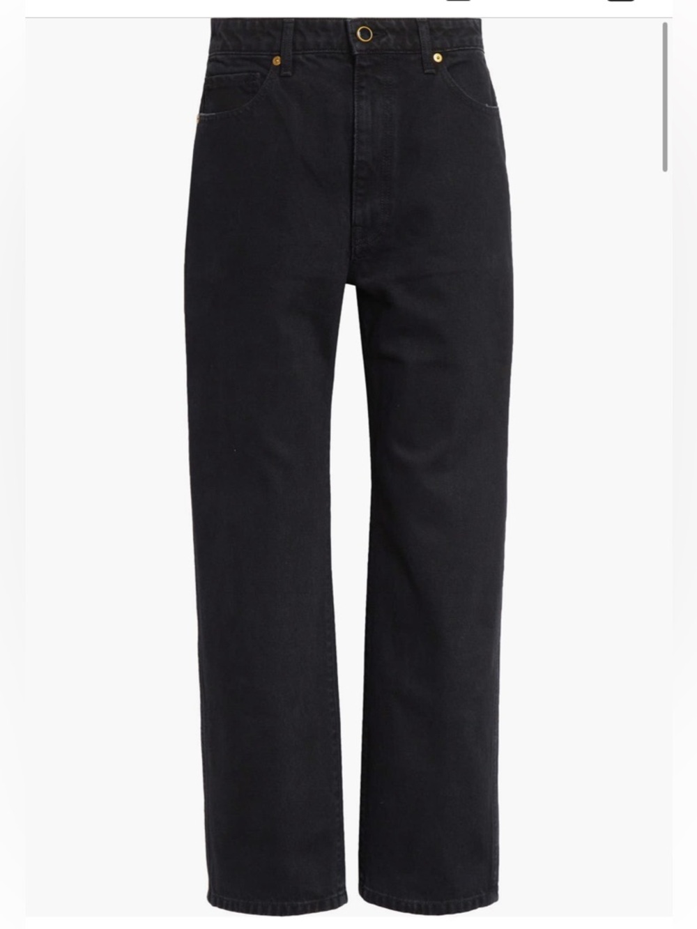 KHAITE Abigail High Waist Jeans Black